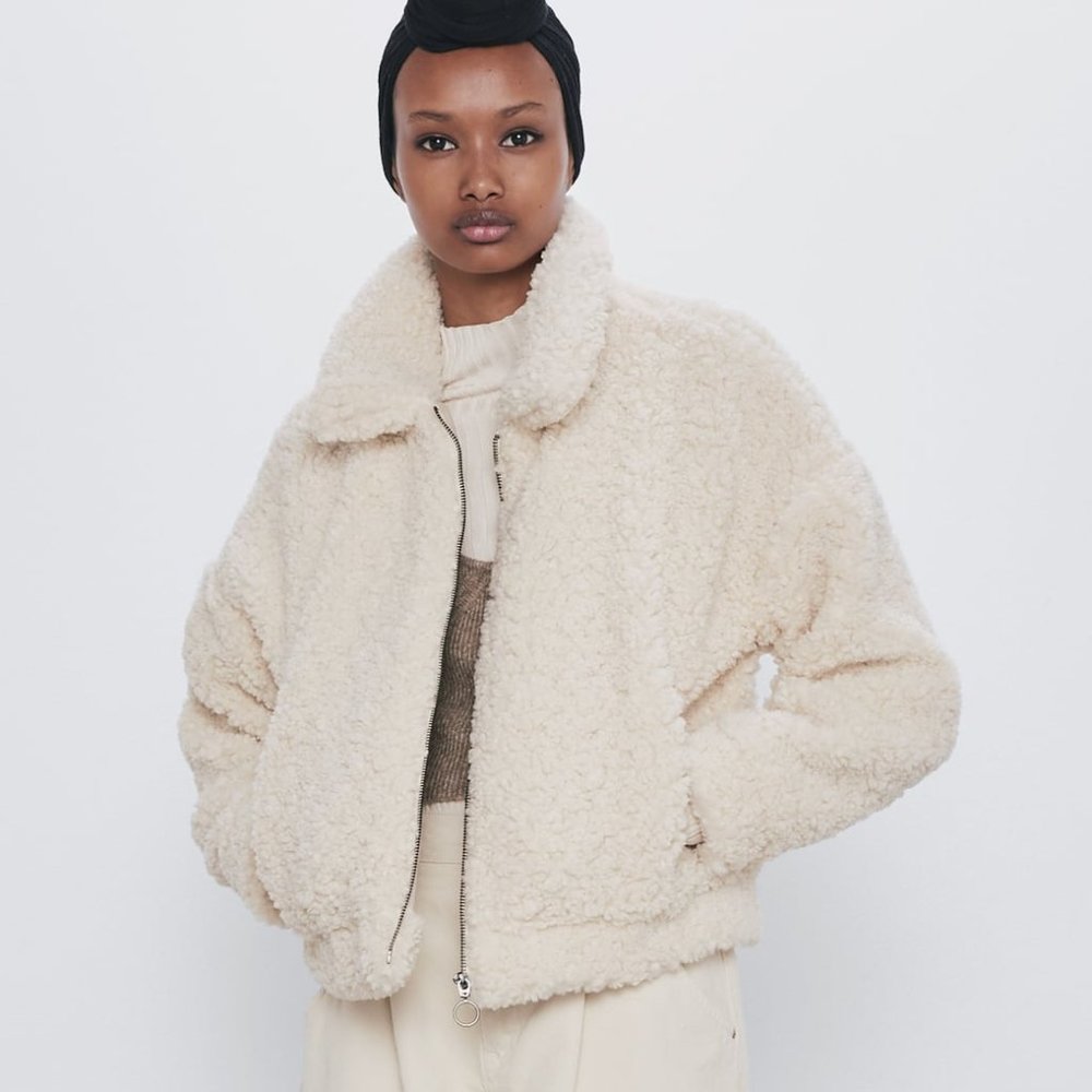 ZARA | Cropped Fleece jacket